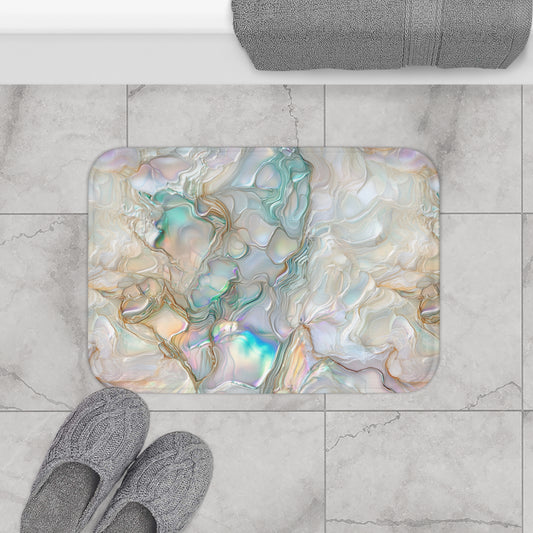 Green Opalescent Dreams Bath Mat