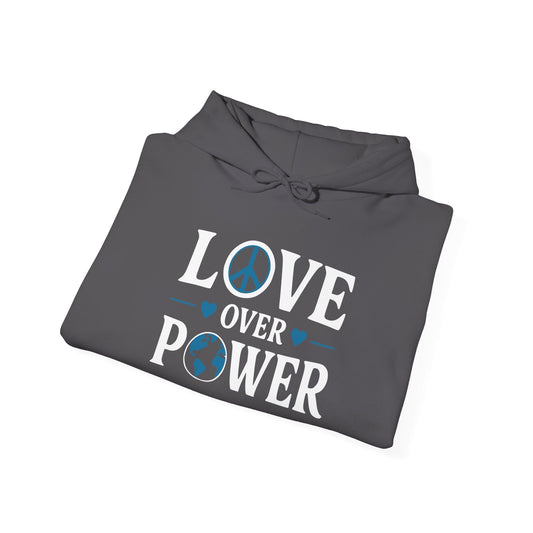 ""When the Power of Love Overcomes the Love of Power, the World Will Know Peace Heavy Blend™ Hooded Sweatshirt