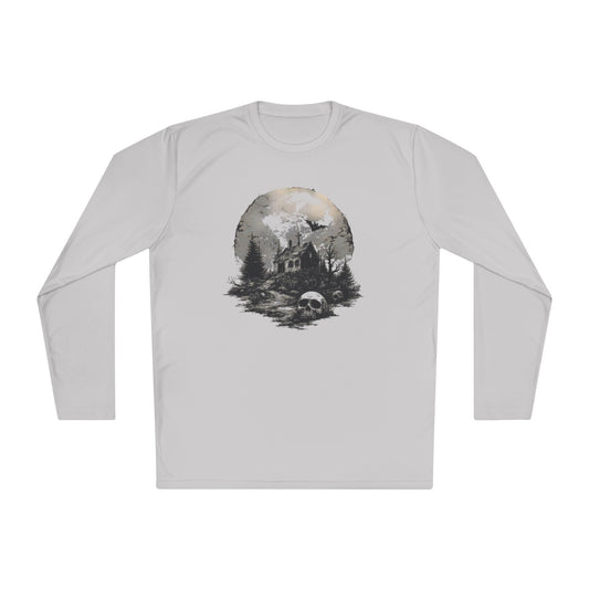 Creepy Full Moon Adult Long Sleeve Tee