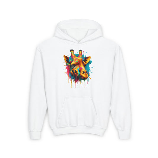 Colorful Giraffe Youth Hoodie