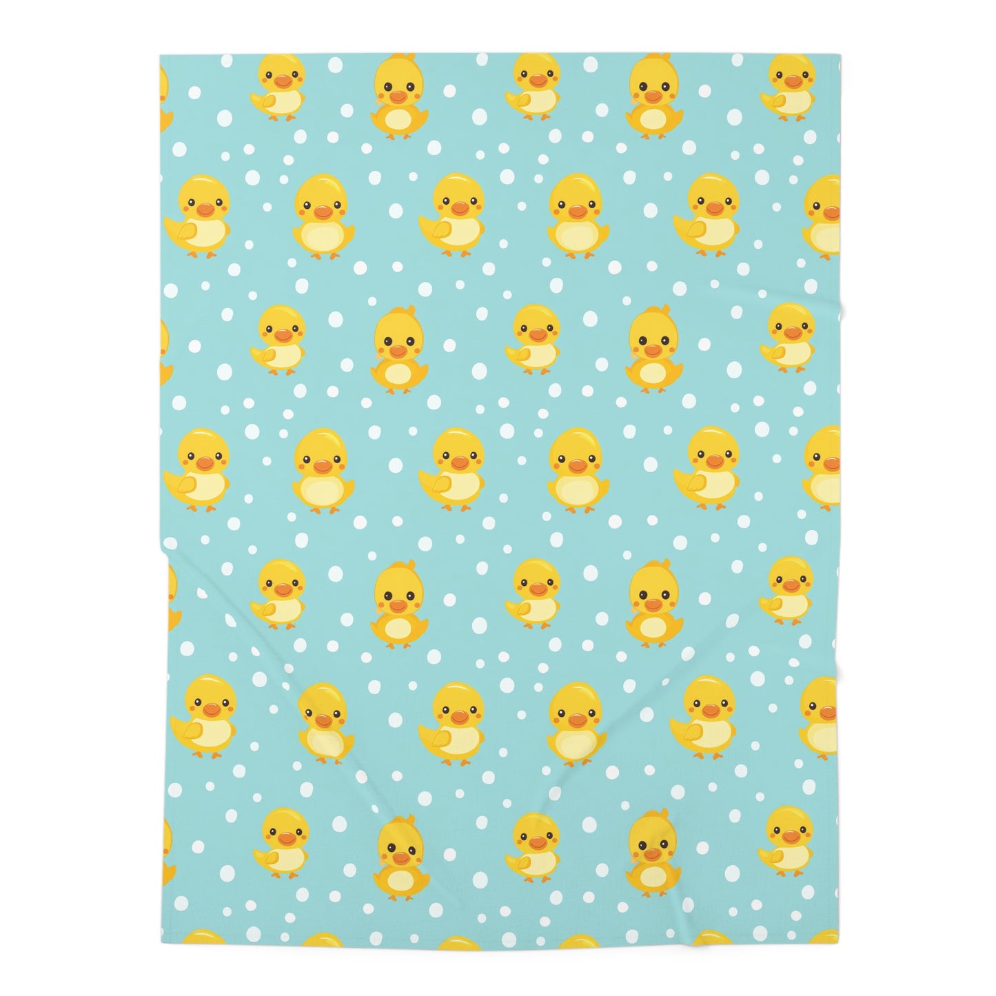 Ducky Dot Parade Swaddle Blanket