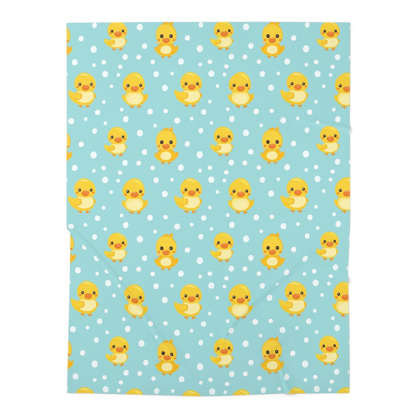 Ducky Dot Parade Swaddle Blanket