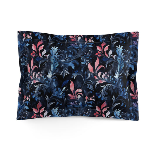 Dusky Floral Whispers Microfiber Pillow Sham