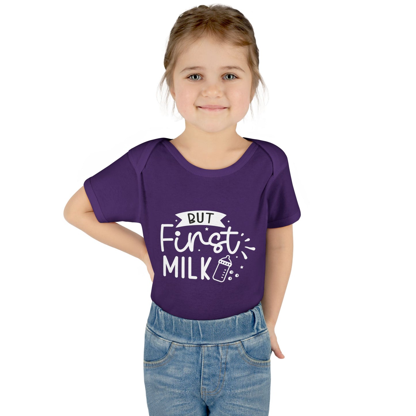 But First Milk Infant Baby Rib Bodysuit