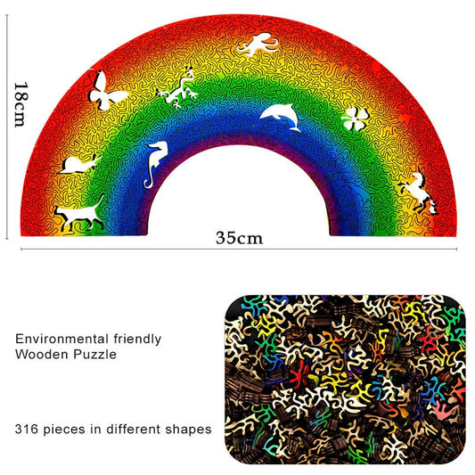 God's Rainbow Wooden Puzzle