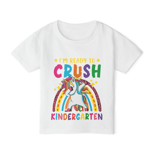 I'm Ready to CRUSH Kindergarten Unicorn Heavy Cotton™ Toddler T-shirt