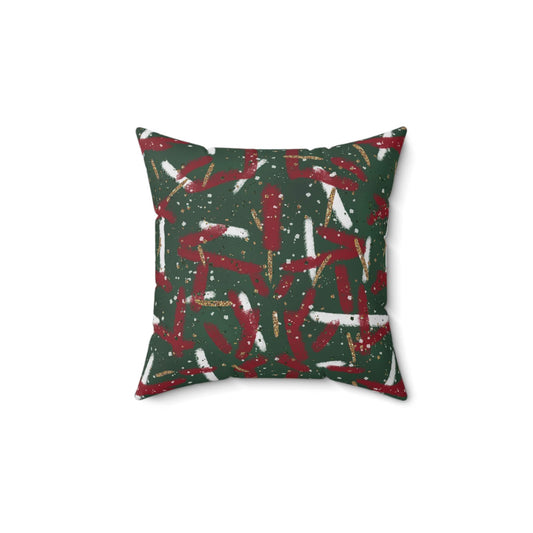 Holiday Brushstrokes Throw Pillow