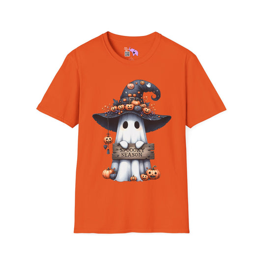 Spooky Season Cute Ghost Adult T-shirt
