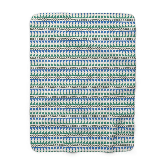 Regal Evergreen Cairn Stripes Fleece Blanket