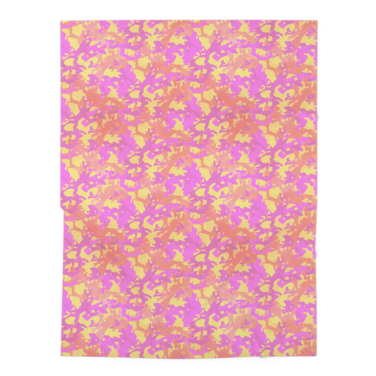 Sunset Sorbet Camo Baby Swaddle Blanket