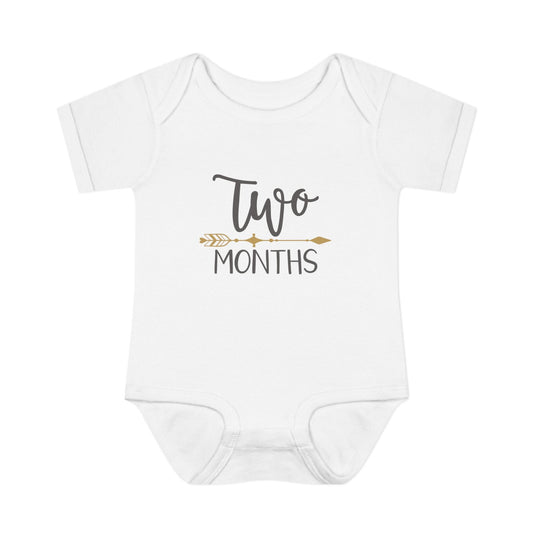 Golden Arrow Milestone Baby Bodysuit-Two Months