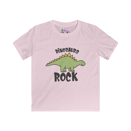 Dinosaurs Rock Youth Softstyle Tee