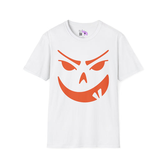 Goofy Grin Jack-O-Lantern Adult Unisex Tshirt