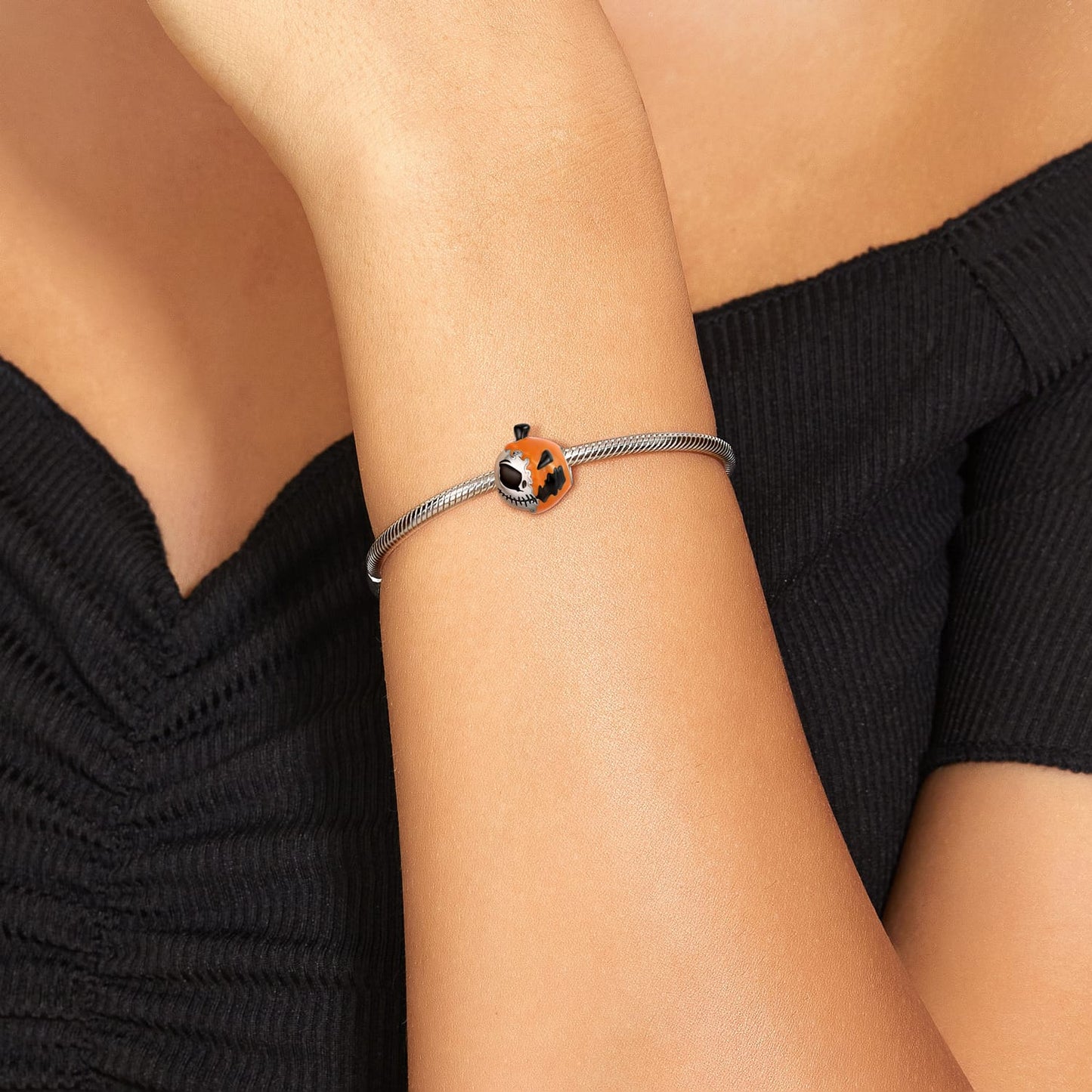Jack O' Skull Pumpkin Charm