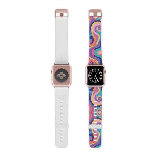 Pastel Color Swirl Watch Band for Apple Watch