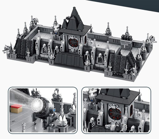 Lunatic Hospital Haunted Building Block Set with LED Lights