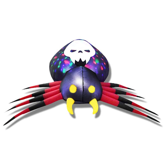 63-Inch Color-Changing Ghost Spider Halloween Inflatable
