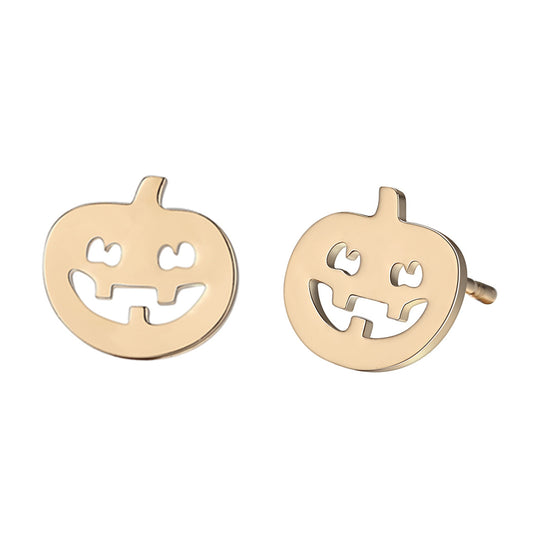 Pumpkin-Themed Earrings & Necklaces – Gold or Silver