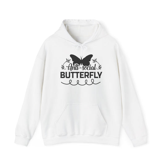 AntiSocial Butterfly Heavy Blend™ Hooded Sweatshirt