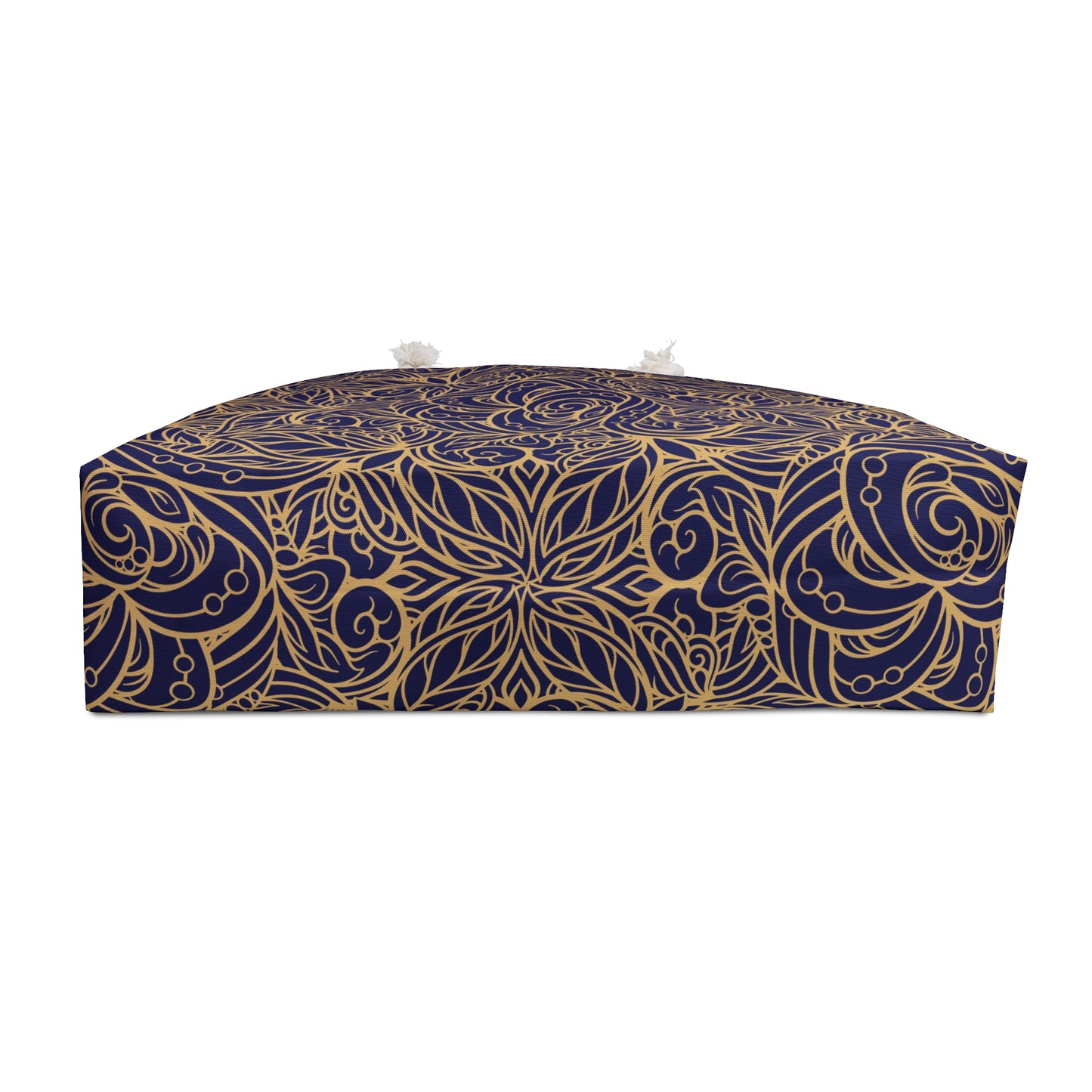 Golden Midnight Radiance Mandala Weekender Bag