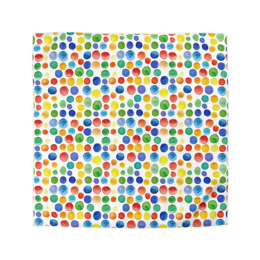 Colorful Polka Dots Microfiber Duvet Cover