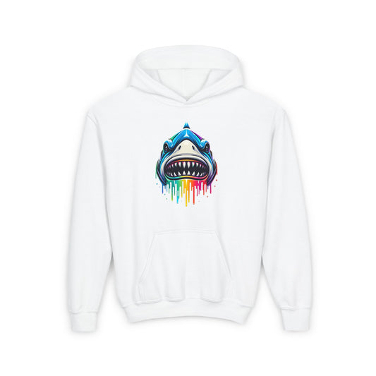 Colorful Shark Youth Hoodie