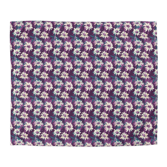 Twilight Daisy Meadow Microfiber Duvet Cover