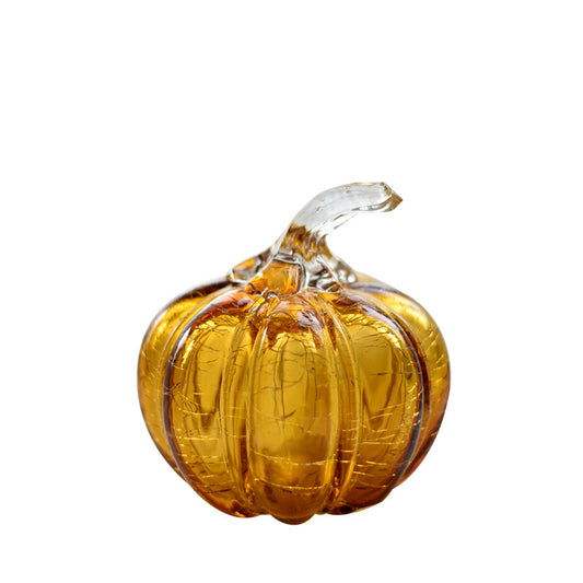 Hand-Blown Decorative Glass Pumpkins – Assorted Colors & Sizes