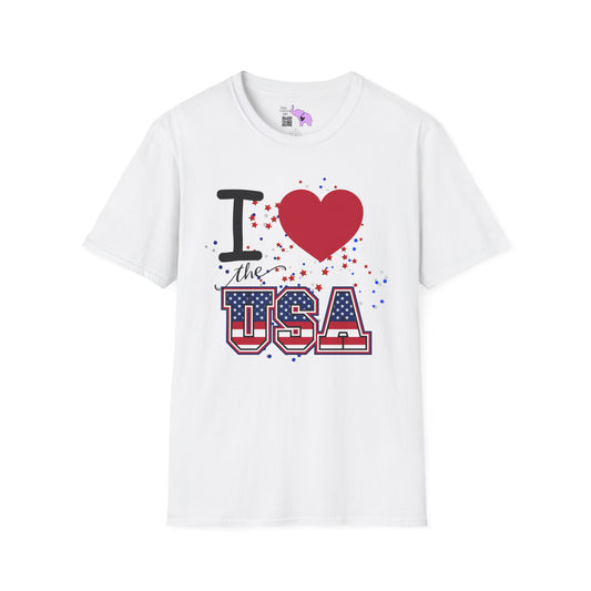 I Love The USA Adult T-shirt