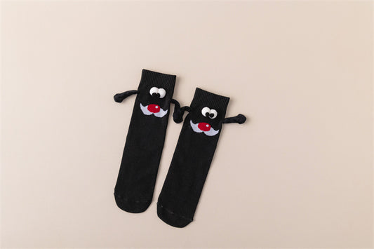 Magnetic Hand-Holding Christmas Socks
