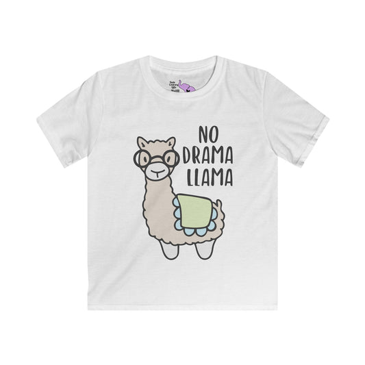 No Drama Llama Kids Softstyle Tee