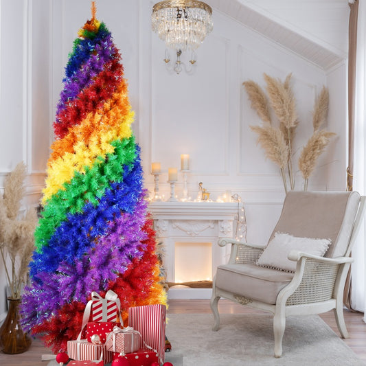 Colorful Rainbow Christmas Tree 6FT/7.5ft