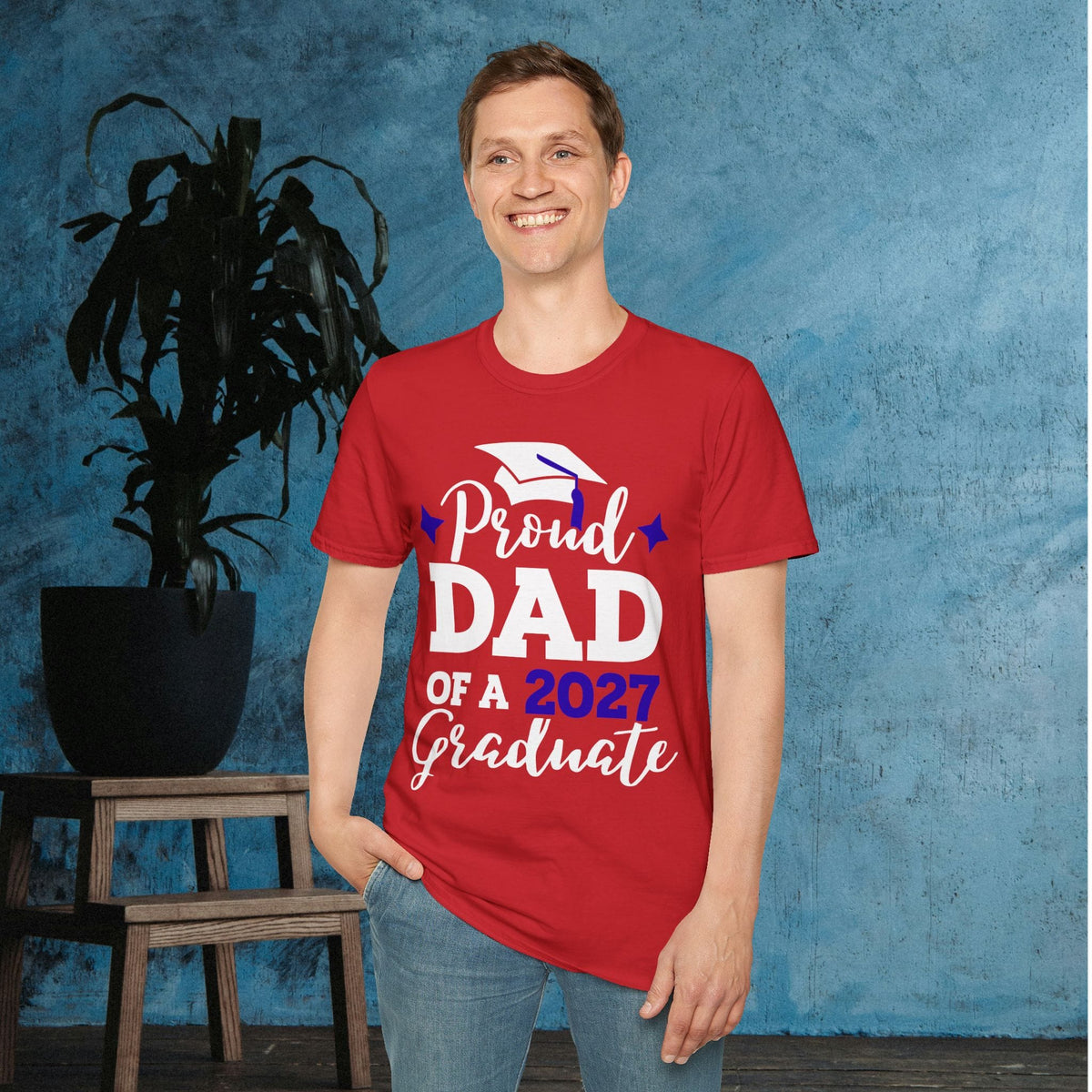 Proud Dad of a 2027 Graduate Adult T-shirt