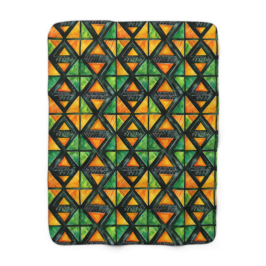 Living Tapestry Sherpa Fleece Blanket