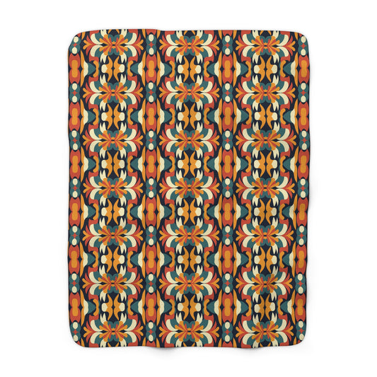 Autumn Kaleidoscope Fleece Blanket