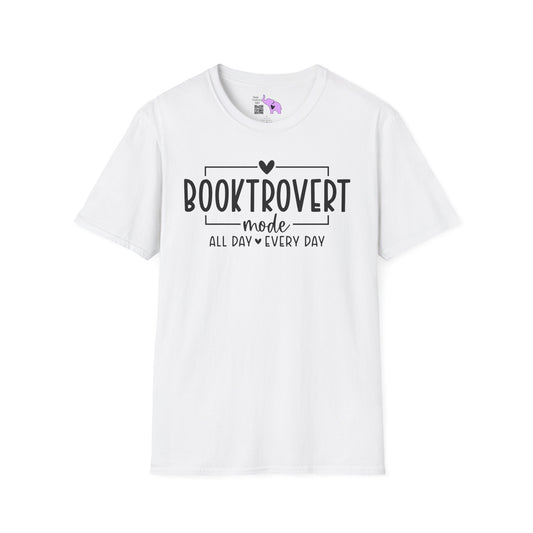 Booktrovert Mode All Day Every Day Adult T-shirt