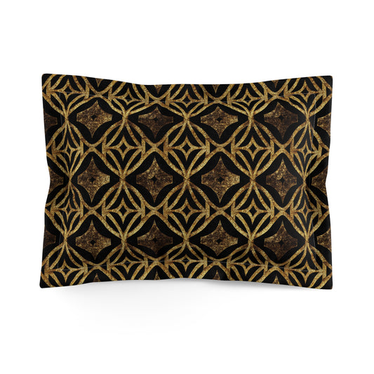 Golden Star Lattice Pillow Sham