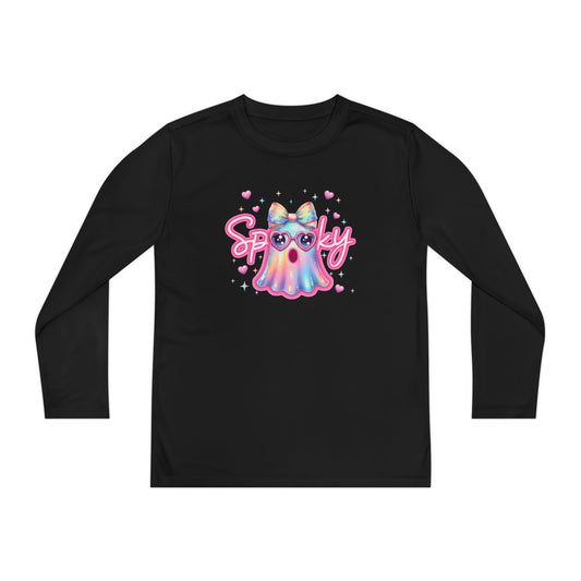 Spooky Pastel Ghost Youth Long Sleeve Tee