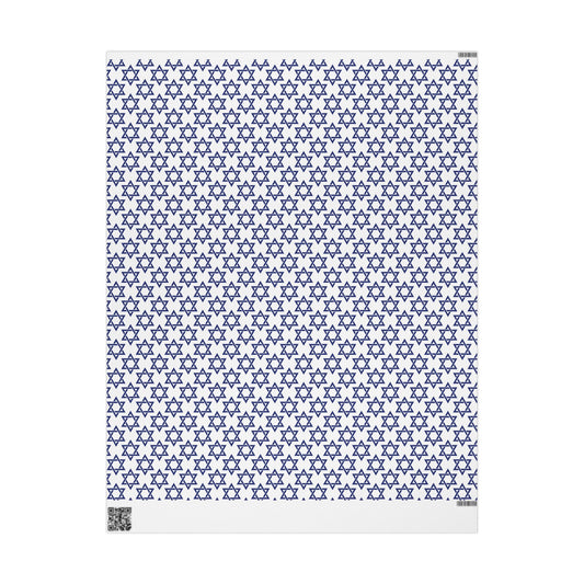 Star of David Hanukkah Wrapping Paper