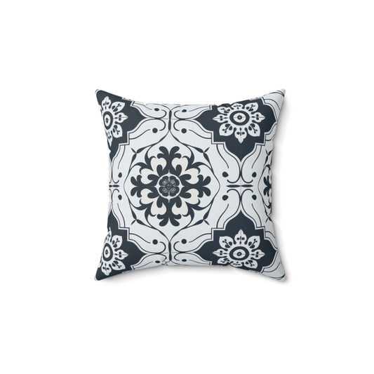 Lisbon Noir Throw Pillow