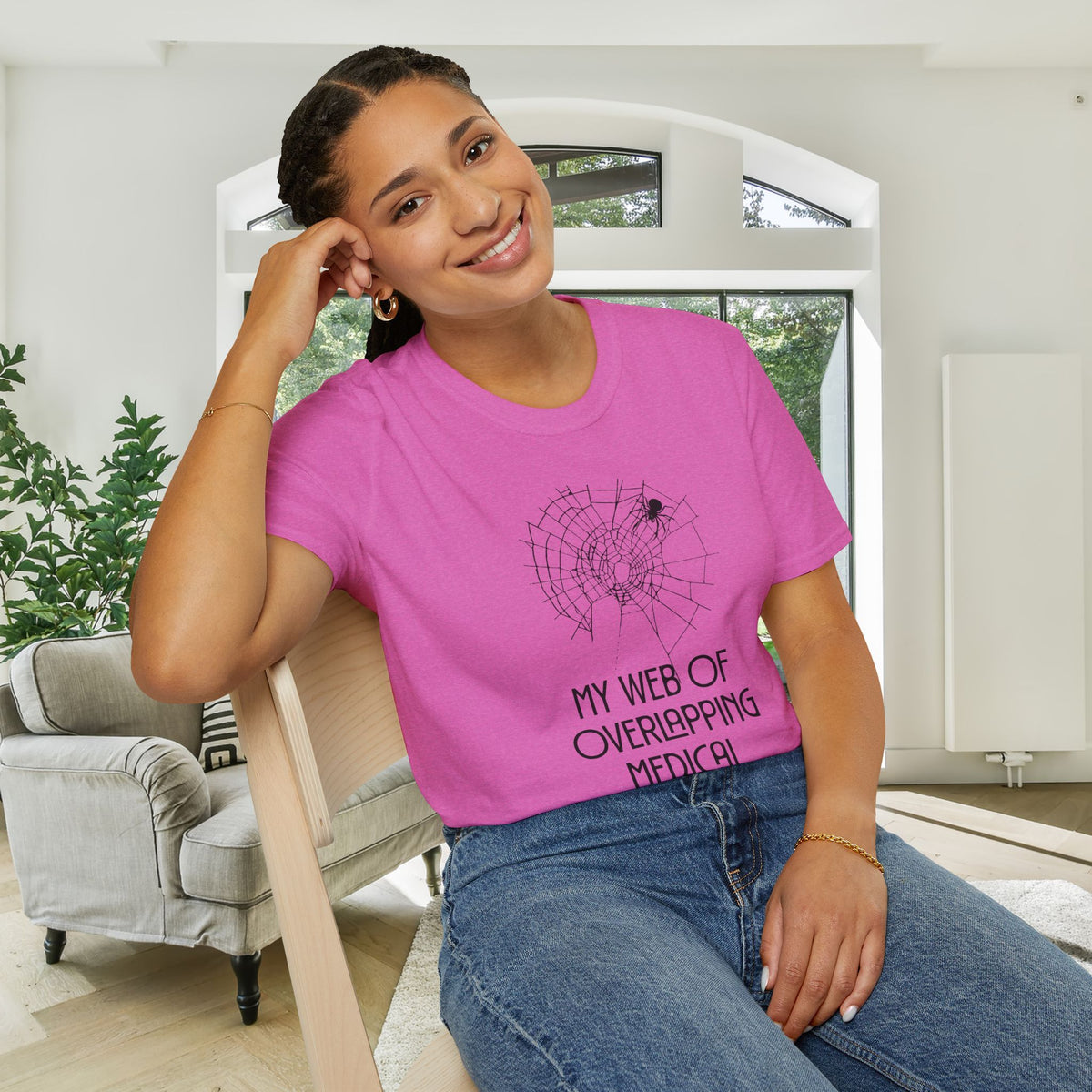 My Web of Overlapping Medical Conditions Adult T-shirt