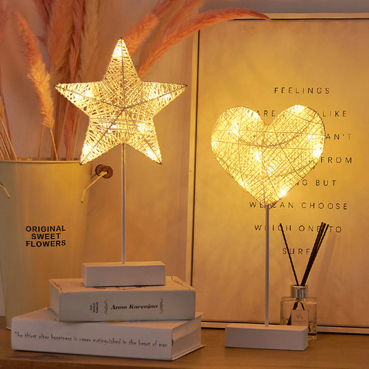 Simple Five-pointed Star And Moon Lamp