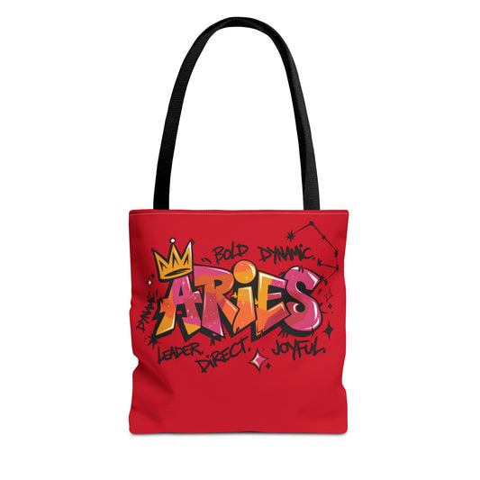 Aries Street Art Canvas Tote Bag