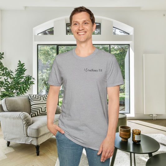 Try Jesus Not Me 1 Corinthians 15:10 Adult T-shirt