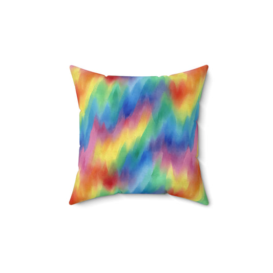 Colorwaves Throw Pillow