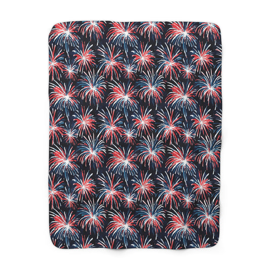 Rocket's Red Glare Sherpa Fleece Blanket