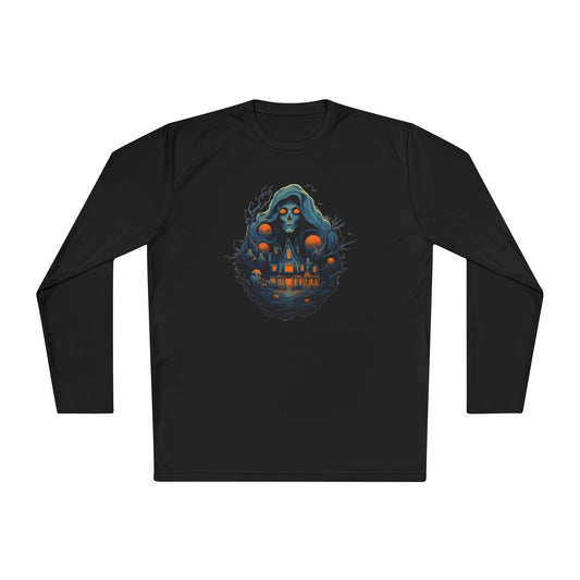 Creepy Ghost 7 Adult Long Sleeve Tee
