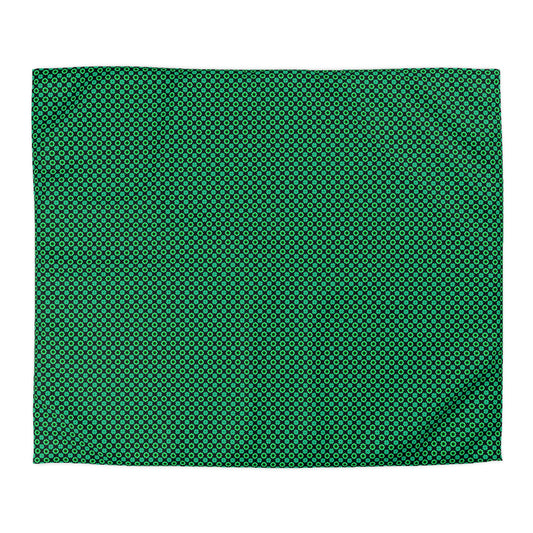 Clover Bloom Burst Microfiber Duvet Cover