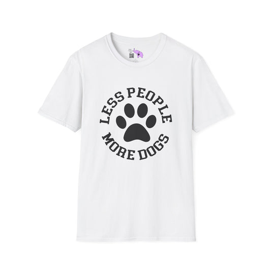 Less People More Dogs Adult T-shirt