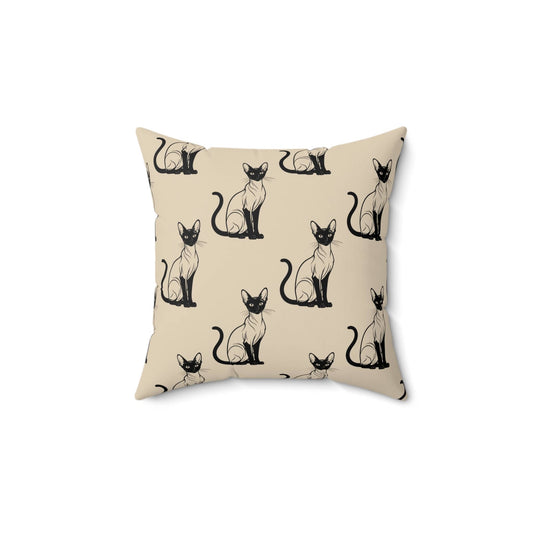 Siamese Charm – Sandy Dune Throw Pillow